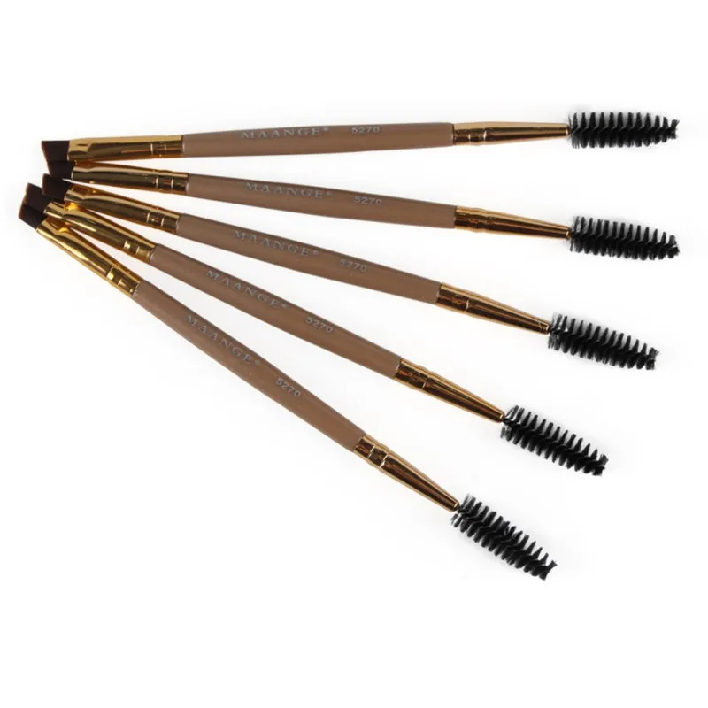 

Eyebrow Beauty Makeup Pro Brushes Eyebrow Brush + Eyebrow Comb Double-Ended Eyelash Brushes Tool Cosmetic