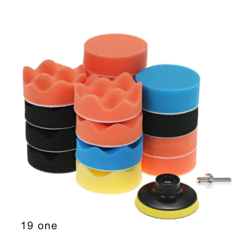 

Hot 5/7/8/11/19/22/31pcs Car Foam Dirll Polishing Wheel Pad Kit for Car Polisher Auto Accessories J99