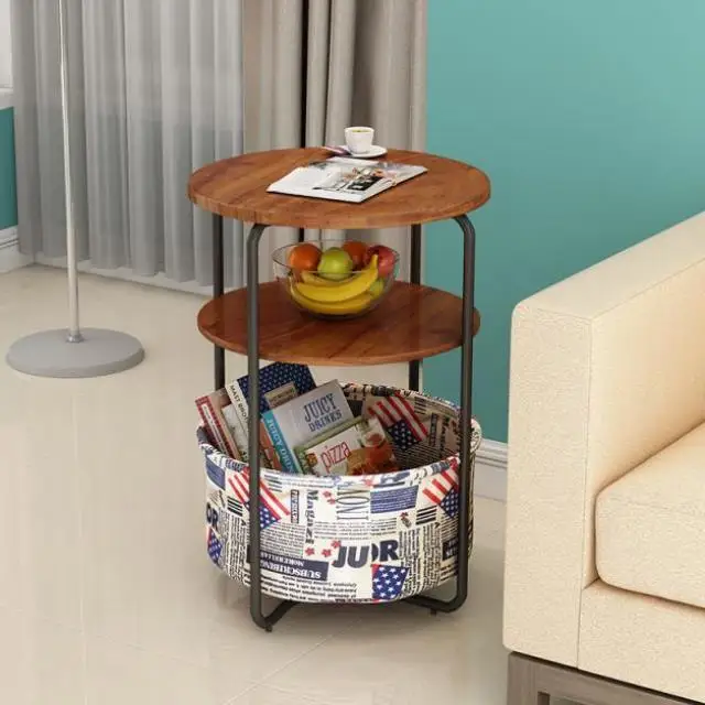 

Contracted The Sofa Side Table A Few Angle Muti_function Bedroom Of Small Tea Table Bedside Table Shelf Household Small Round Ta