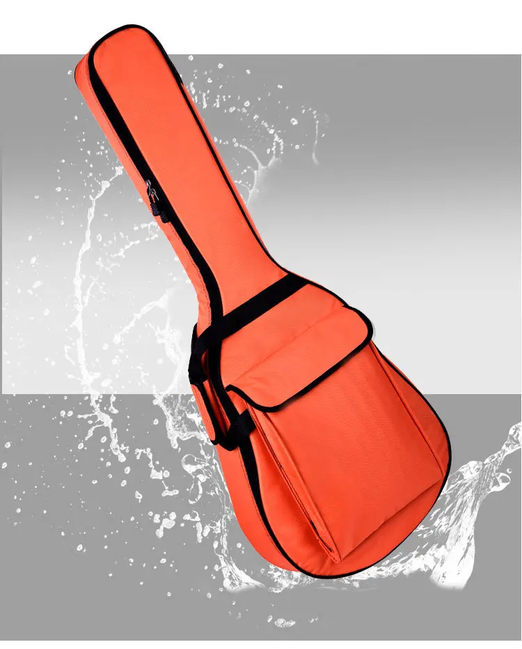verdickt schulter folk akustische gitarre tasche 3638394041 zoll klassische elektrische gitarre tasche abdeckung rucksack klavier tasche free glob