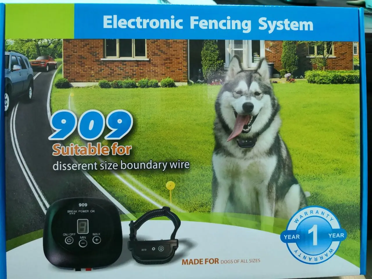 Pet Dog Electric Fence With Waterproof Dog Electronic Training Collar underground Buried Electric Dog Fence Safety System 909