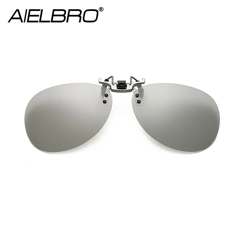 Очки солнцезащитные мужские фотохромные поляризационные очки с зажимом для