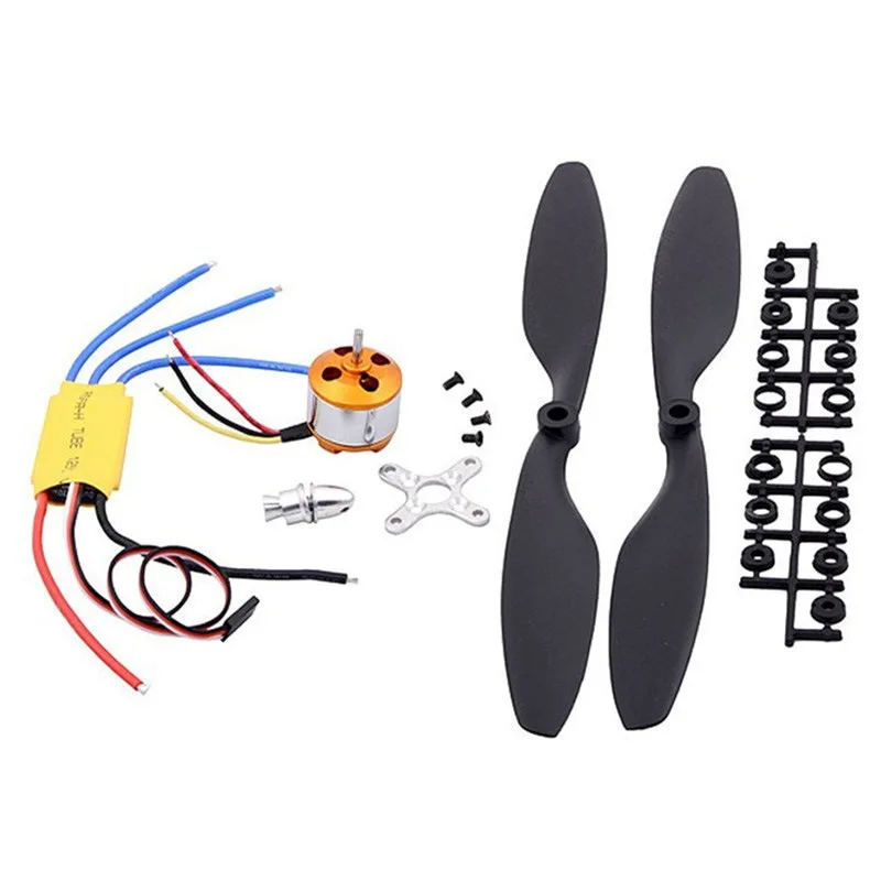 A2212 1000KV 2200 Бесколлекторный двигатель + SimonK 30A ESC 1045 пропеллер с вращением по