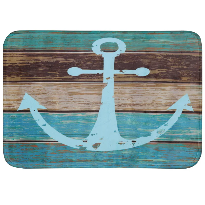 

Slow rebound anchor printing floor flannel digital custom door mat bathroom absorbent non-slip foot mat