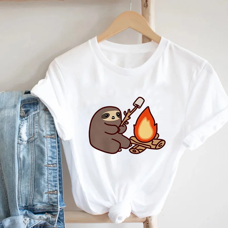 

2021 Summer Woemn T-shirts Kawaii Fashion Retro Female Tops Harajuku O-neck Short Sleeve Fashion Ladies T-shirt Plus Size XXXL