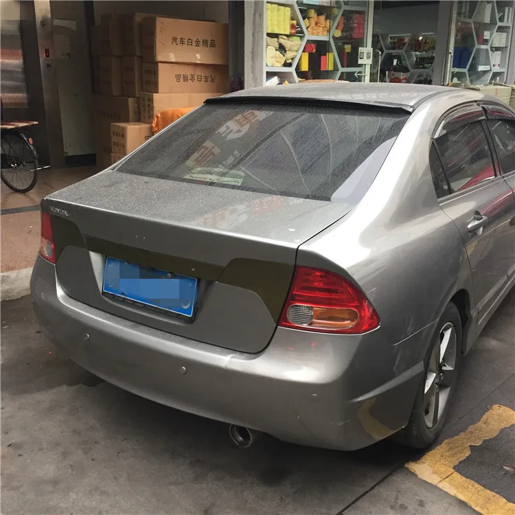 For Honda Civic Roof Spoiler 2006-2011 High Quality ABS Material Car Rear Wing Primer Color Trunk Decoration 2009 | Автомобили и