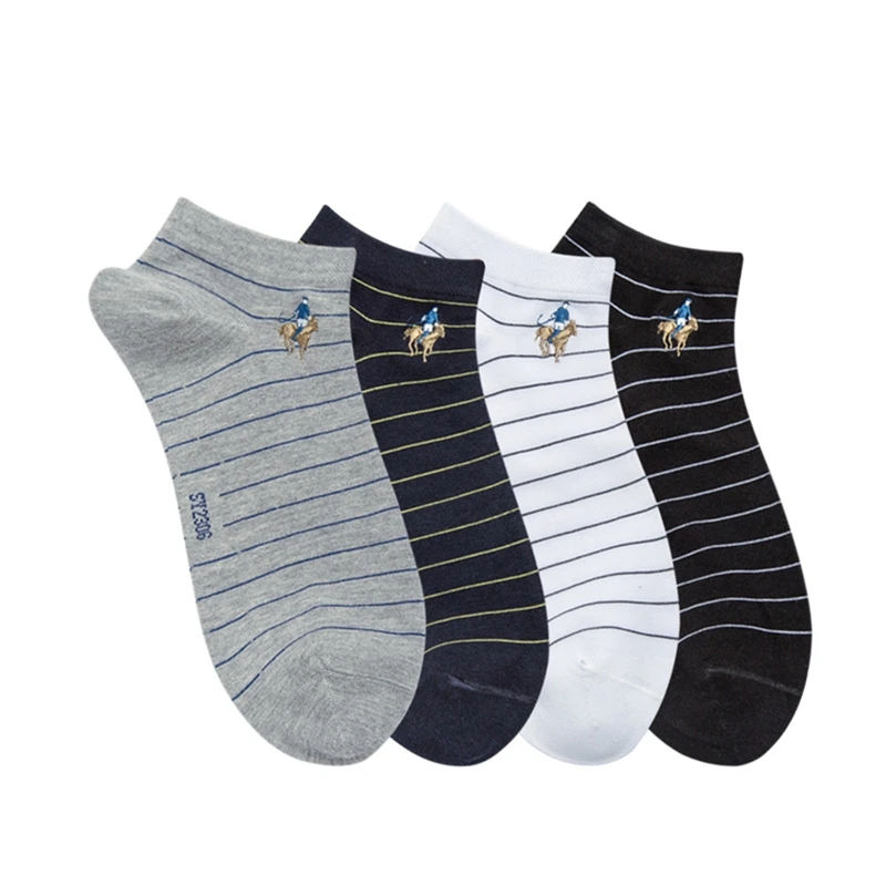 Latest men's gift socks cotton men's stripe socks men's leisure fashion ship socks odor proof breathable socks
