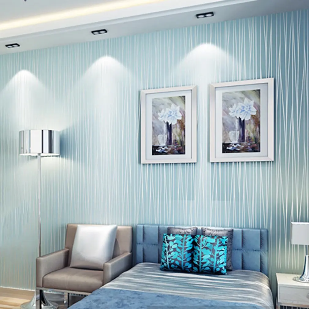 Простая домашняя полосатая настенная бумага современное настенное покрытие для