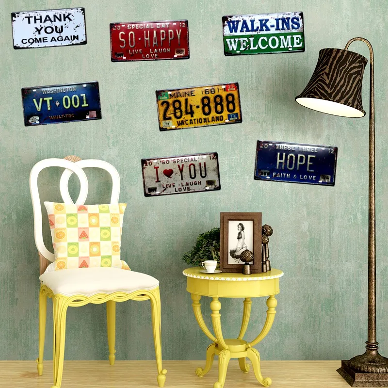 

Metal s Vintage Wall Bar Coffee Garage Home Shop Art Decoration Mix Order 30X15CM B-489B