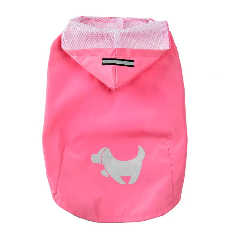 

Candy Colors Hooded Dog Raincoat Waterproof Reflective Dog Rain Coat Casual Pet Rainwear Cloak Raining Coat For Chihuahua Teddy