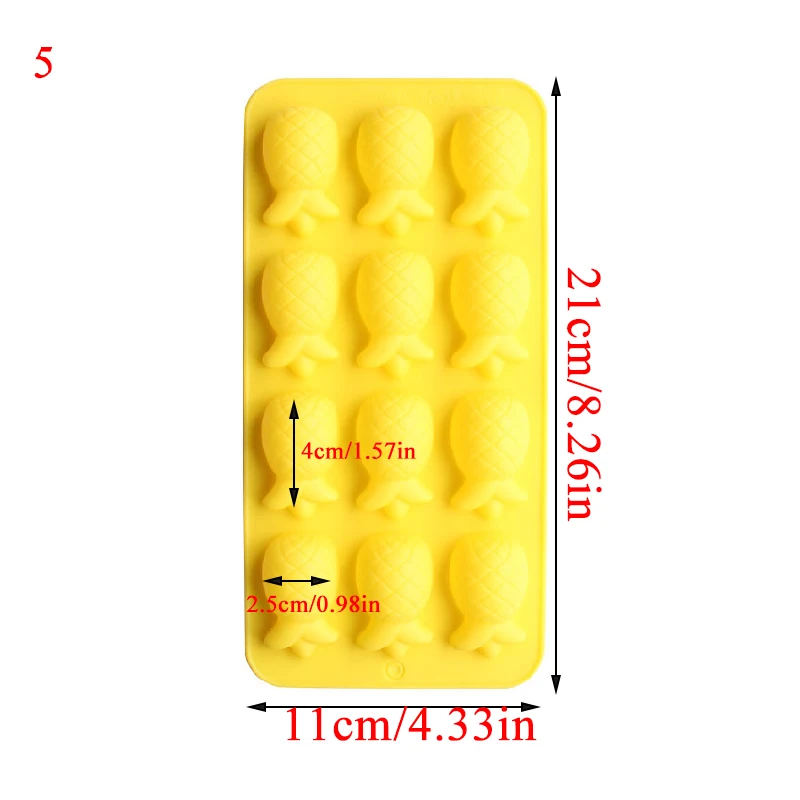 

Flamingo Silicone Mold Silicone Fruit Chocolate Mold DIY Solid Color Candy Bar Kitchen Eco-Friendly Tool Lovely Ice Mould