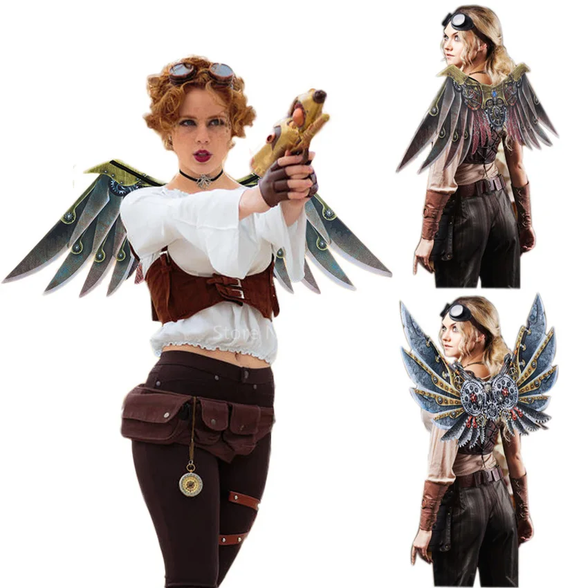 Карнавальный костюм для взрослых и детей на Хэллоуин стимпанк готический стиль