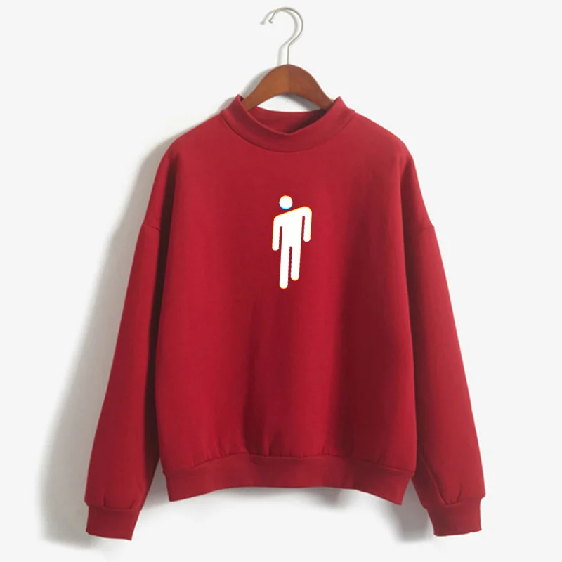 Sweatshirt3 Билли эйлиш Харадзюку толстовки для девочек топы для женщин с длинным рукавом Зимний бархатный свитер утепленное пальто - Цвет: Sweatshirt3