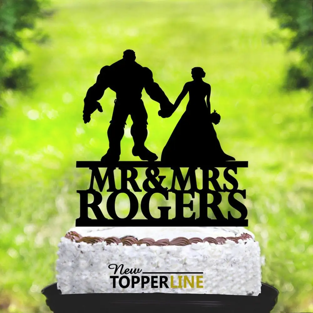 Изготовленный На Заказ Топпер для свадебного торта топпер Mr и Mrs уникальный