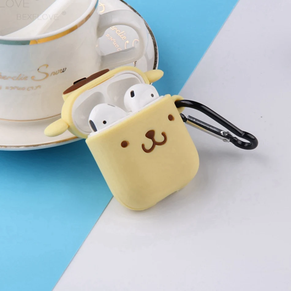Чехол для наушников чехол Airpods силиконовые Милые Мультяшные наушники с собакой