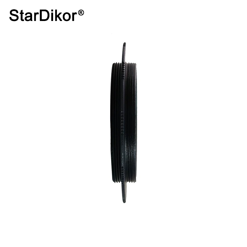 StarDikor M42x0.75 Male Thread to M42x0.75 Male Thread Telescope Adapter Ring Aluminium Alloy Black Metal