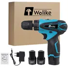 Дрель Wolike аккумуляторная, 12 В, ударная отвертка, 18 + 1, с 2 литий-ионными аккумуляторами