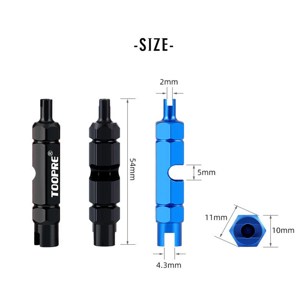 

Bike Valve Disassembly Multifunction MTB Road Bike Valve Core Remover Anti-slip Air Valve Spanner Bike Valve Core Remover Tool