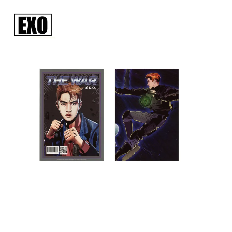 1 комплект Kpop EXO мультфильм Фотокарта для коллекции фанатов высокого качества EXO Kpop войны обычный альбом фото карты Новое поступление