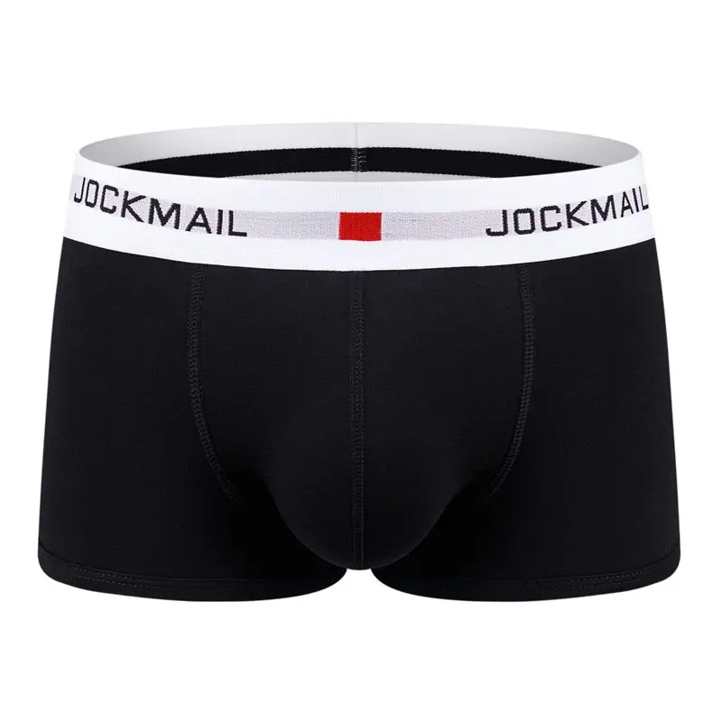 Мужские трусы боксеры Jockmail хлопковые шорты сексуальное нижнее белье для