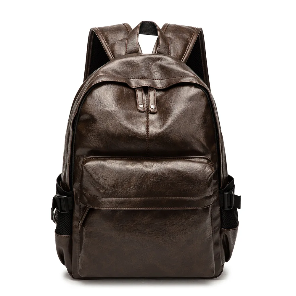 

Laptop Backpack Men Women Fashion PU Leather Travel Backpacks Large Capacity Notebook Bags Male Mochila