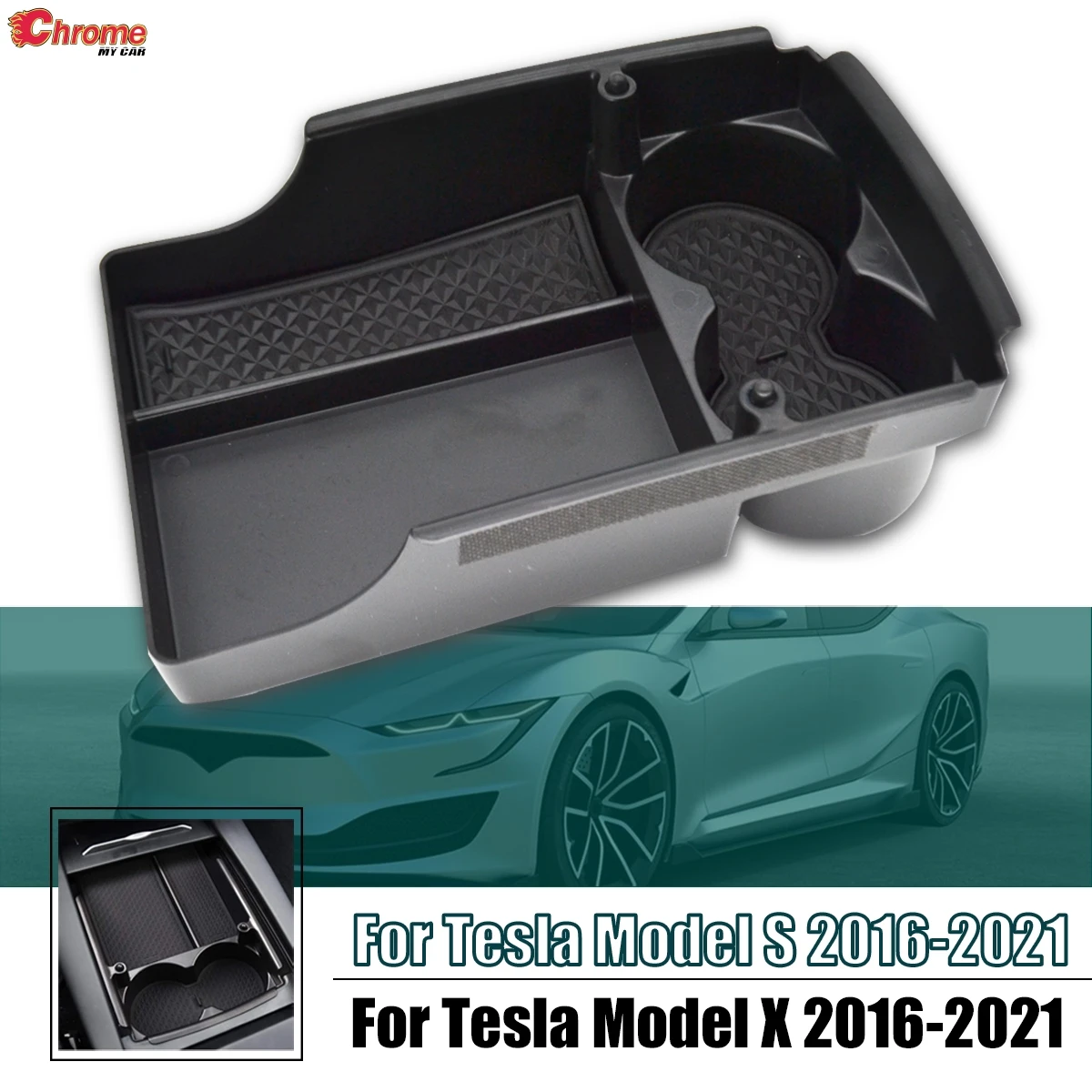 

Armrest Storage Box Accessories For Tesla Model X / S Interior Stowing Tidying Center Console Organizer 2016 2017 2018 2019 2020