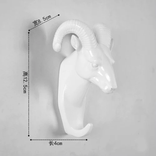 Новинка, Лидер продаж, Модный Резиновый 3D подвесной крючок с животными, креативный настенный крючок, подарок, украшение для дома, полимерные крючки для гостиной - Цвет: D