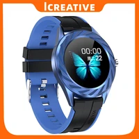 icreative 2021 new y80 bracelet bluetooth compatible phone information push custom dial heart rate monitor business watch