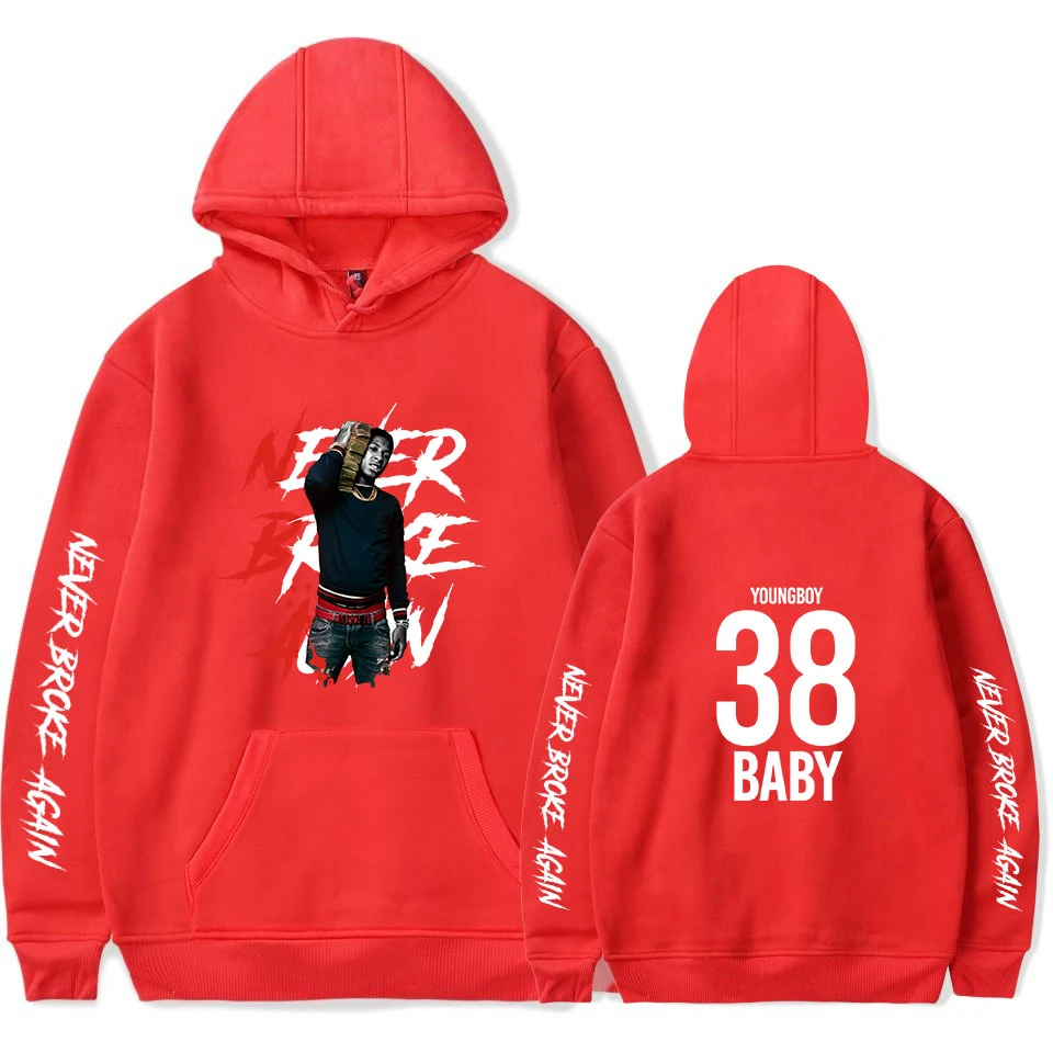 

Youngboy Never Broke Hoodies Long Sleeve Sweatshirt Men/Womens Casual Pullover boy girl Hoody Clothing Hooded Oversized tops