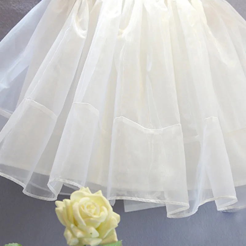 

Sweety Children's Clothing A Line Sleeveless Ployester Solid Color Short Skirt Ruffle 2021 Lovely Princess Dress TZ0096