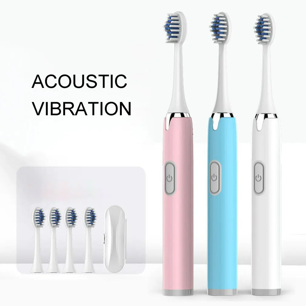 

Sonic Electric Toothbrushes Smart Timer Toothbrush IPX7 Waterproof Tooth Cleaning Brush For Adults Kid