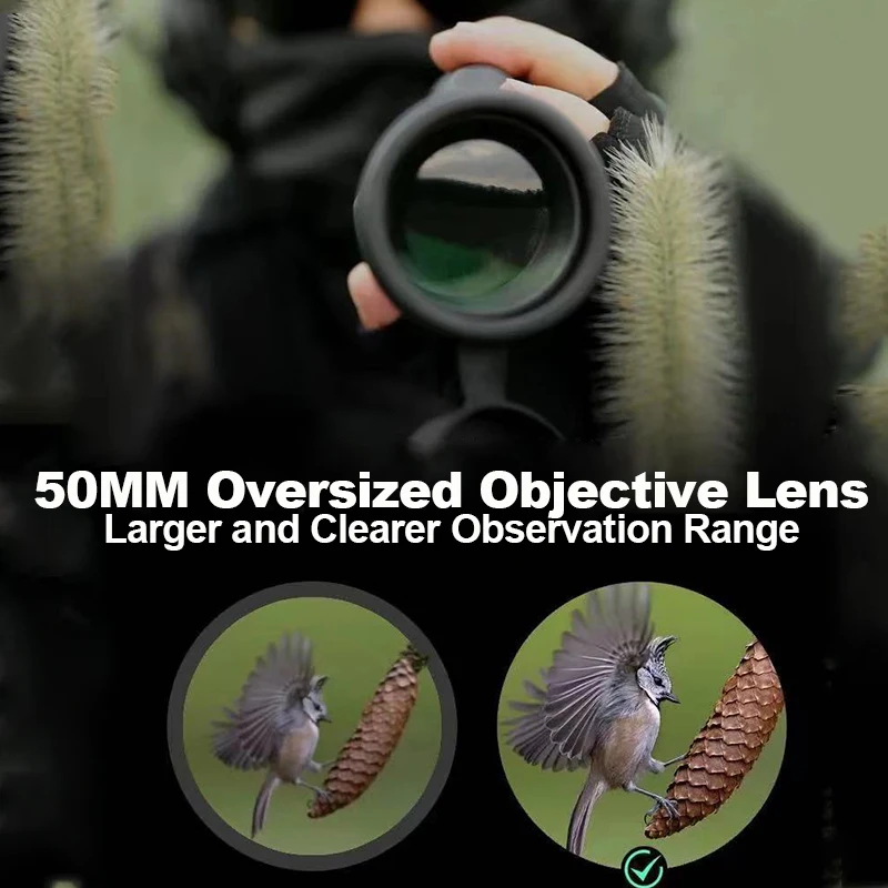 10-30×50 Powerful Monocular BKA4/FCM Long Range Pocket Spotting Zooming Telescope Eyeglass For Hunting Camping Tourism