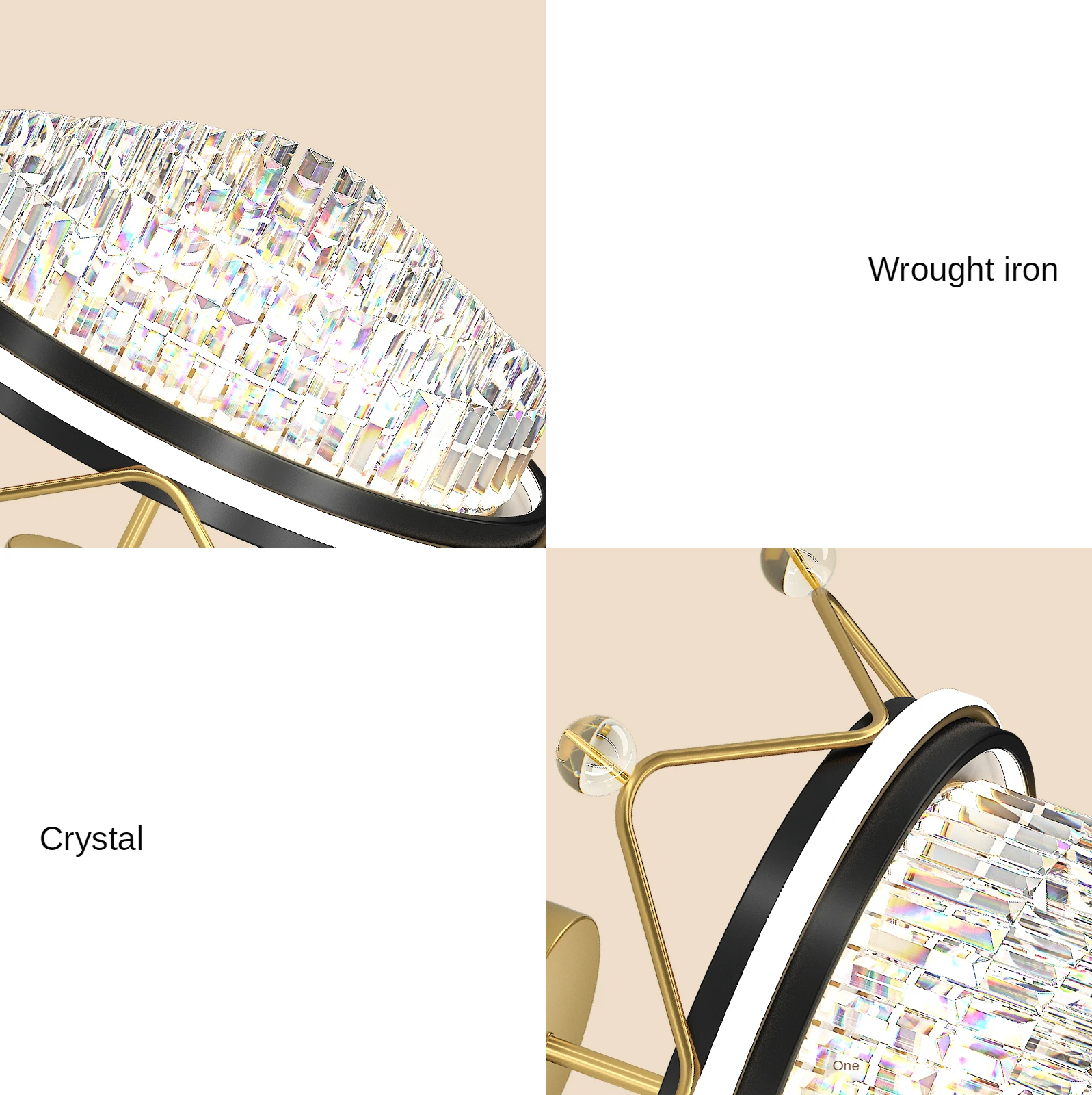 

LED ceiling light crown crystal glass chandelier,suitable for master bedroom,guest bedroom,study room,hotel guest room 34W50CM