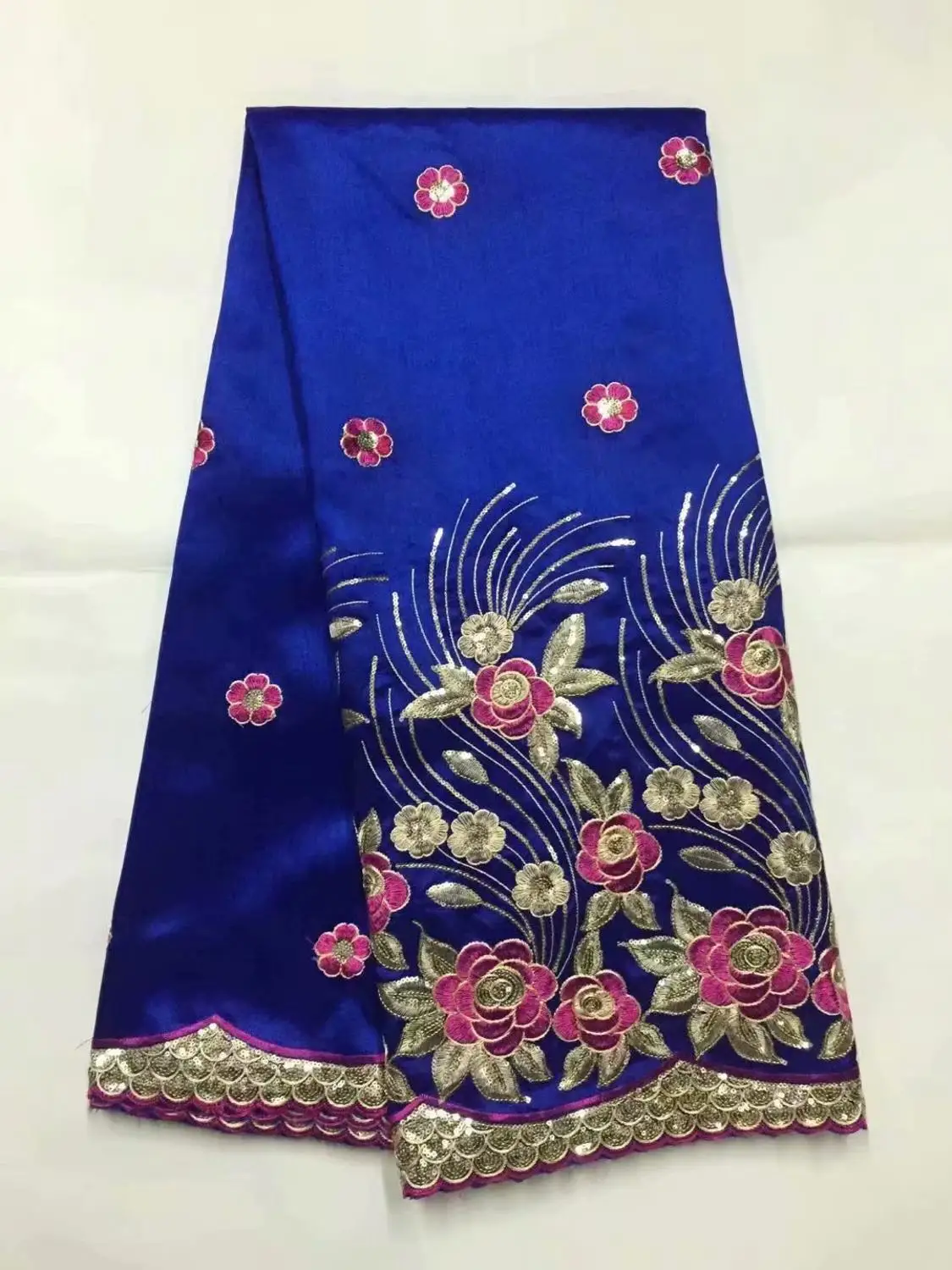 Африканский Джордж ткань высокого качества Индийский Шелк-сырец обертки горячий