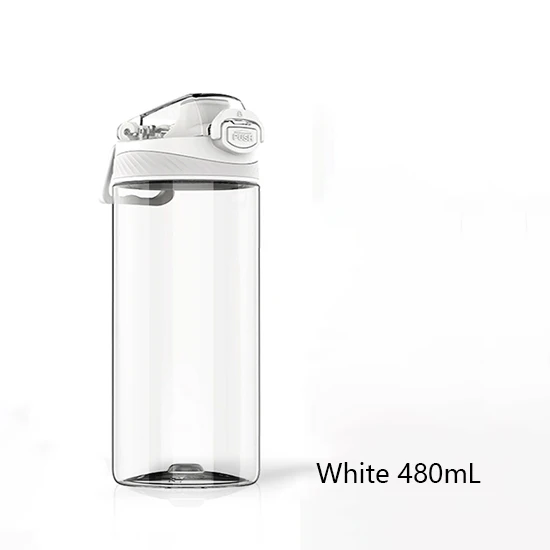 480ml-White Youpin тритановая спортивная чашка 480 мл и 620 мл бутылка с защитным замком Нетоксичная высокая термостойкость с одной рукой - Цвет: 480ml-White