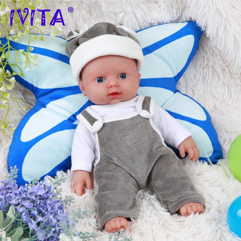 IVITA WB1505 30 см мягкие силиконовые реалистичные куклы для новорожденных мальчиков 1
