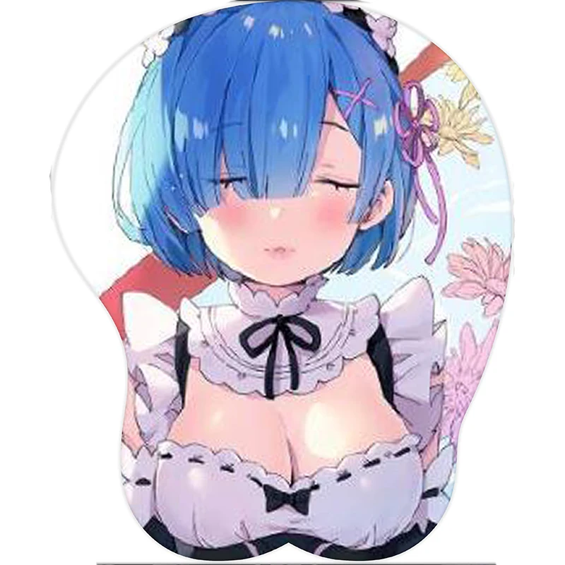 Мягкий гелевый игровой 3D-коврик для мыши в стиле аниме девочек коврик подставка