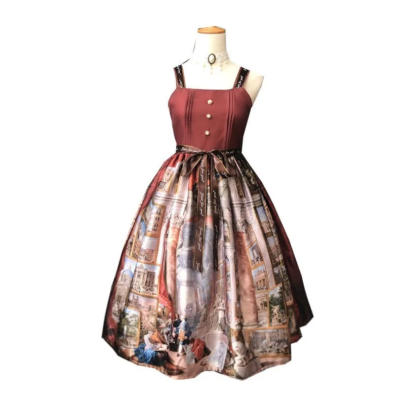 

QWEEK Vintage Kawaii Lolita Dress For Girl French Sweet Lolita Style Cute Dress 2021 Party Princess Fairy Outfits For Women