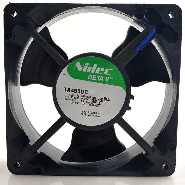 

FOR NIDEC TA450DC B31257-16A 12cm 24V 0.28A 12038 Inverter cooling Fan