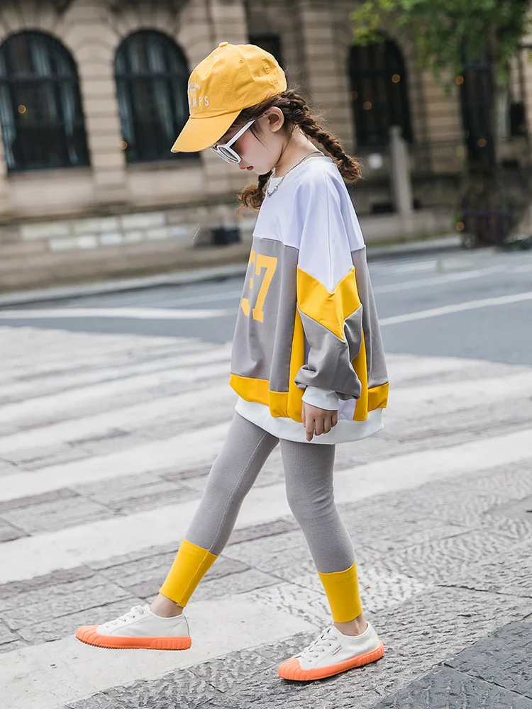 Одежда для девочек-подростков Осенняя детская одежда наряд Снова в школу девочек