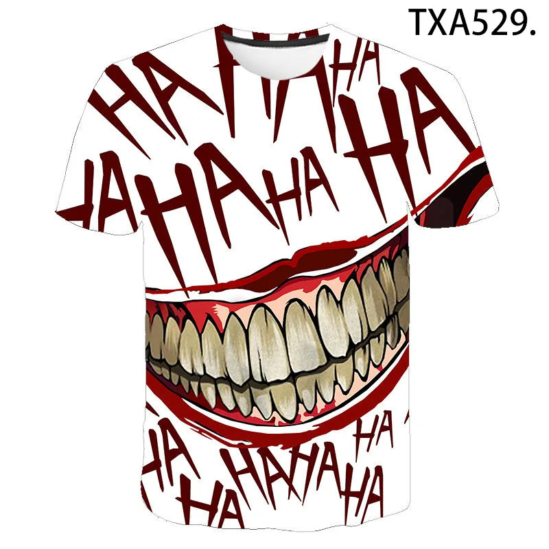 

New Summer Joker Funny 3D T shirts Men Women Children Casual Fashion Streetwear Boy Girl Kids Printed T-shirt Cool Tops Tee