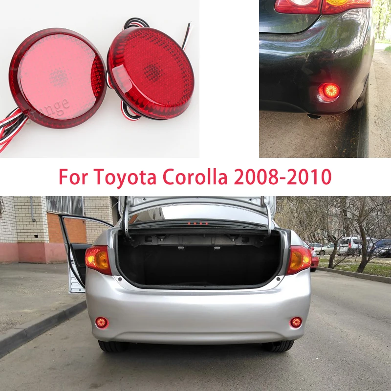 Для Toyota Corolla 2008-2010 светодиодный задний бампер отражатель светильник s лампы стоп-сигнал светильник для Nissan/Qashqai/для Toyota/Corolla