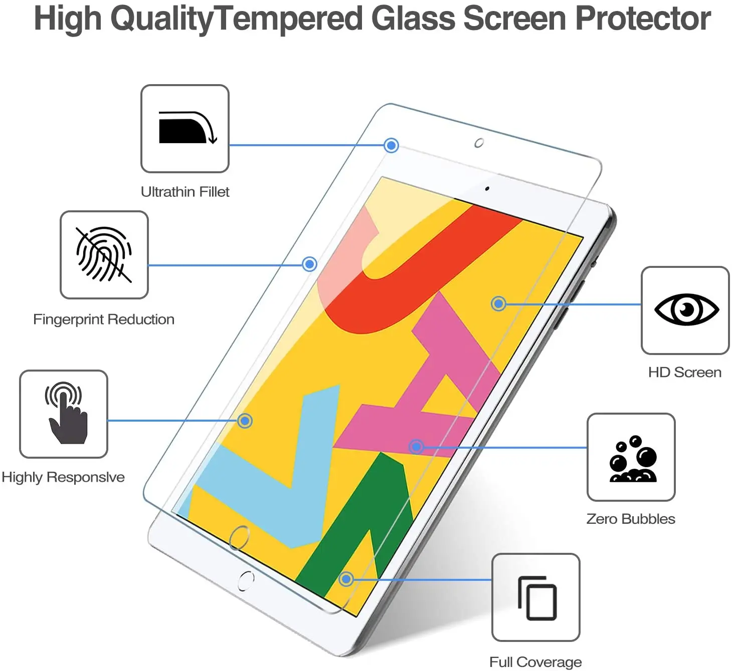 9h tempered glass for ipad 7 10 2 inch 2019 screen protector film guard for new ipad 10 22020 8th generation free global shipping