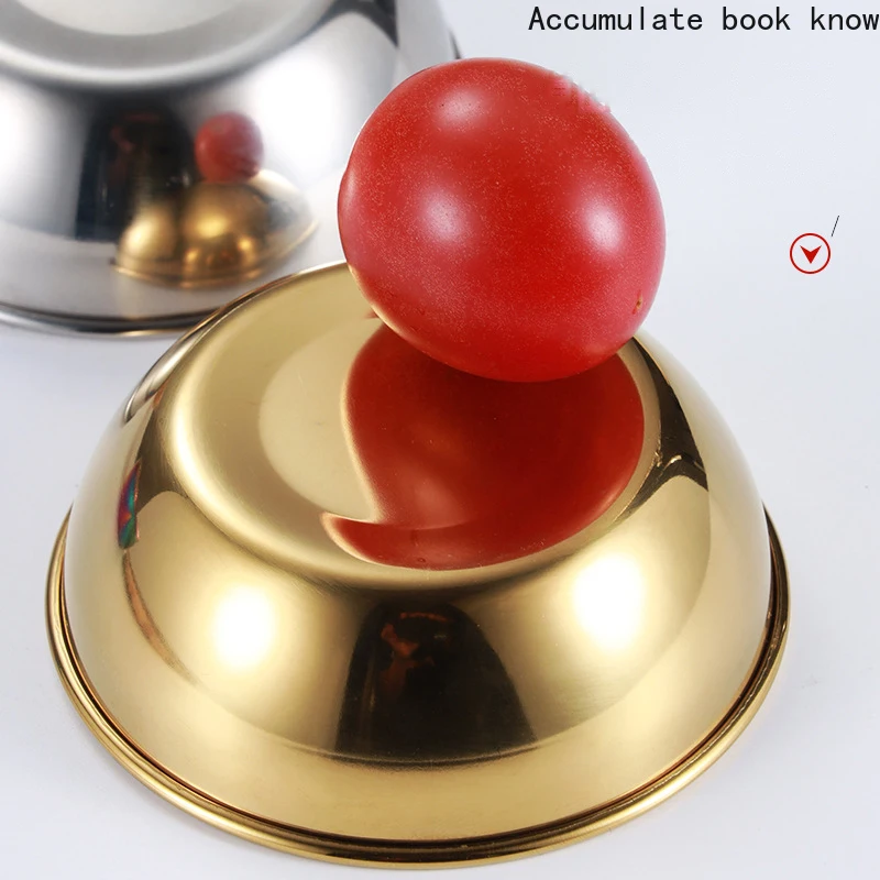 Круглое блюдцо для соуса из нержавеющей стали золотистое серебристое соусовое