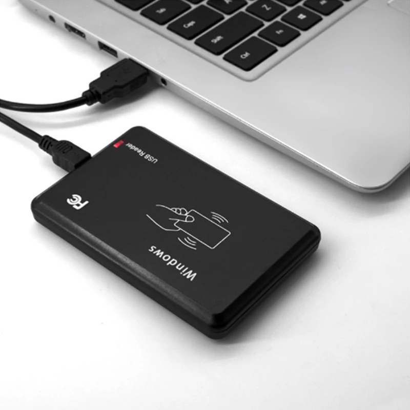 

KINJOIN USB Port EM4001 125khz RFID ID Contactless Sensitivity Smart Card Reader Support Window System Linux