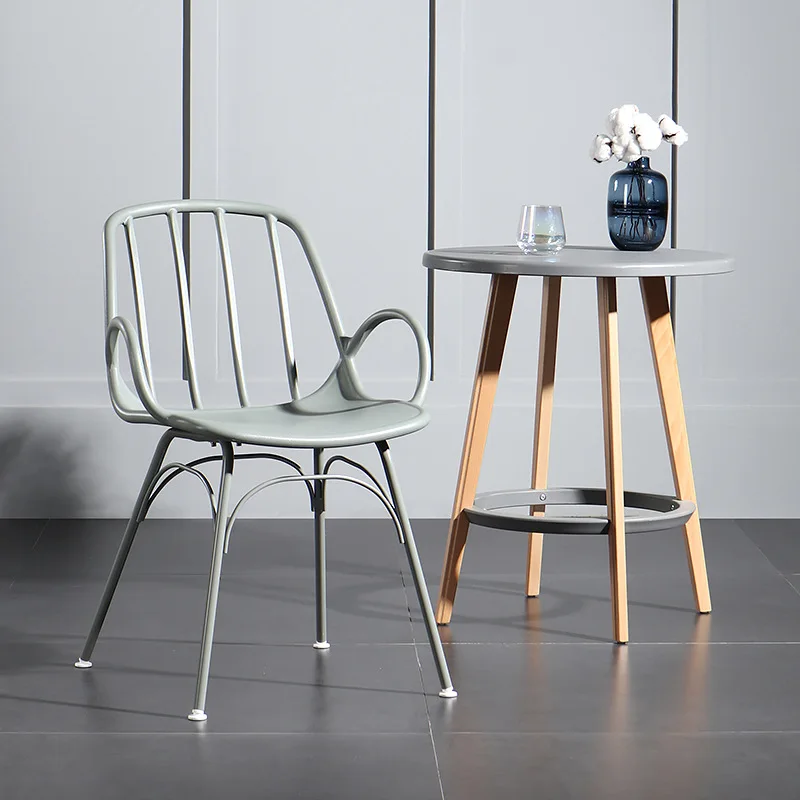 Современный минимализм пластиковый стул ресторанная столовая стулья для фермы