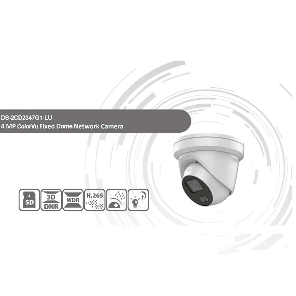 Hikvision ColorVu IP камера DS 2CD2347G1 LU 4MP сетевая пуля POE ip H.265 CCTV SD слот для карт EasyIP 4 0 OEM|bnc f|bnc