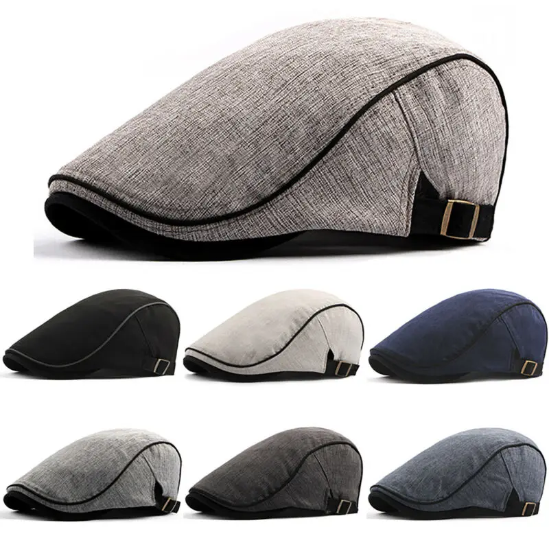 

Universal Fashion Men's Women Newsboy Gatsby Ivy Cap Vintage Driving Cabbie Duckbill Flat Hats