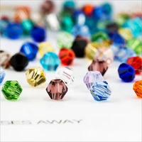 100pcs 4mm crystal glass bead diy making jewelry faceted sharp beads clear ab color for costume jewelry