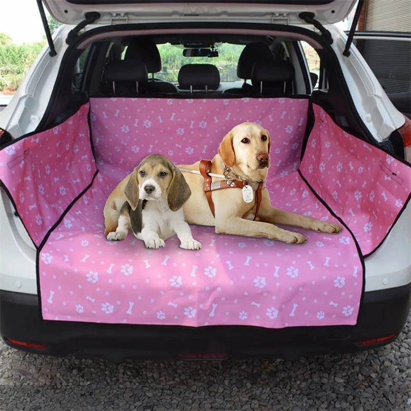 売却 Sktn犬のカーシートカバー表示メッシュペットキャリアハンモック安全プロテクター車のリアバックシートマットジッパーとポケット旅行